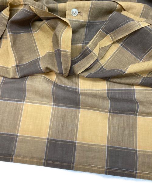 golden key（ゴールデンキー）golden key (ゴールデンキー) チェックシャツ ブラウン サイズ:不明(実寸参照)の古着・服飾アイテム