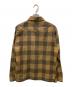 golden key (ゴールデンキー) チェックシャツ ブラウン サイズ:不明(実寸参照)：8000円