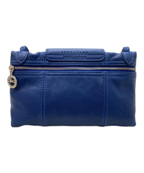LONGCHAMP（ロンシャン）LONGCHAMP (ロンシャン) プリアージュ キュイール XS ブルーの古着・服飾アイテム