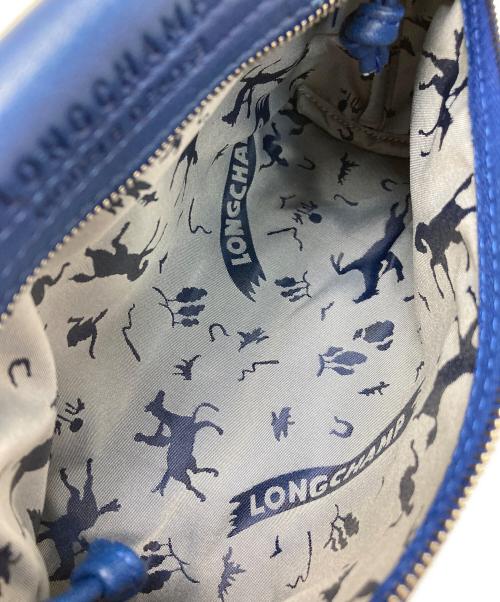 LONGCHAMP（ロンシャン）LONGCHAMP (ロンシャン) プリアージュ キュイール XS ブルーの古着・服飾アイテム