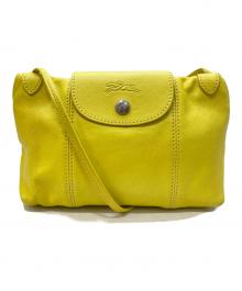 LONGCHAMP（ロンシャン）の古着「プリアージュ キュイール XS」｜イエロー