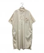 DANTONダントン）の古着「半袖ワンピース」｜ベージュ