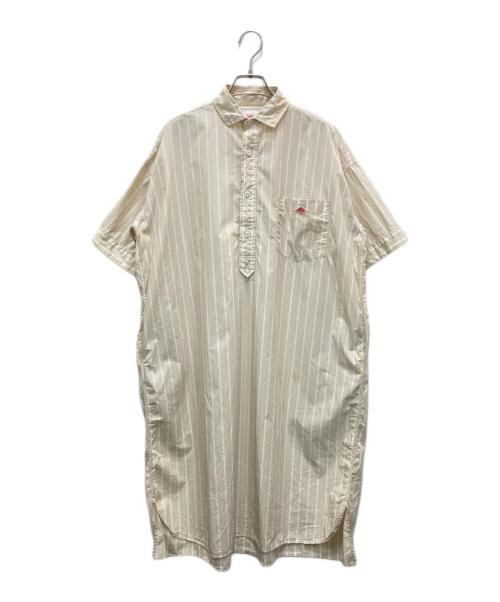 DANTON（ダントン）DANTON (ダントン) 半袖ワンピース ベージュ サイズ:36の古着・服飾アイテム