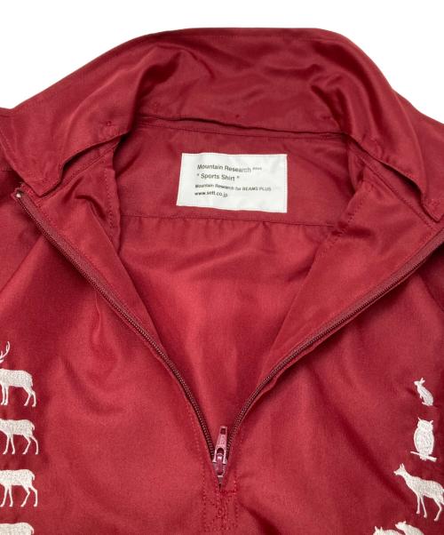 MOUNTAIN RESEARCH（マウンテンリサーチ）MOUNTAIN RESEARCH (マウンテンリサーチ) BEAMS PLUS (ビームスプラス) 別注スポーツシャツ ボルドー サイズ:Sの古着・服飾アイテム