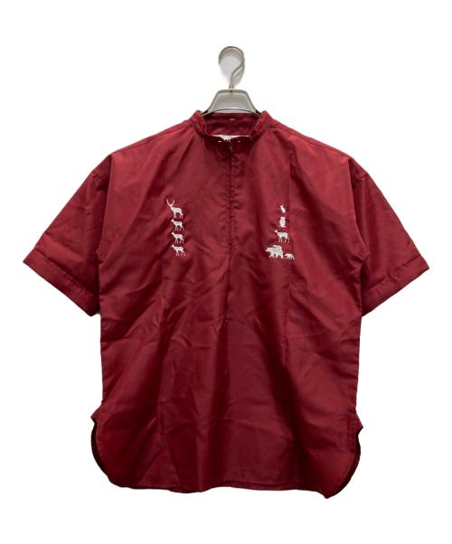 MOUNTAIN RESEARCH（マウンテンリサーチ）MOUNTAIN RESEARCH (マウンテンリサーチ) BEAMS PLUS (ビームスプラス) 別注スポーツシャツ ボルドー サイズ:Sの古着・服飾アイテム