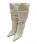 DSQUARED2ディースクエアード）の古着「シャーリングブーツ」｜アイボリー