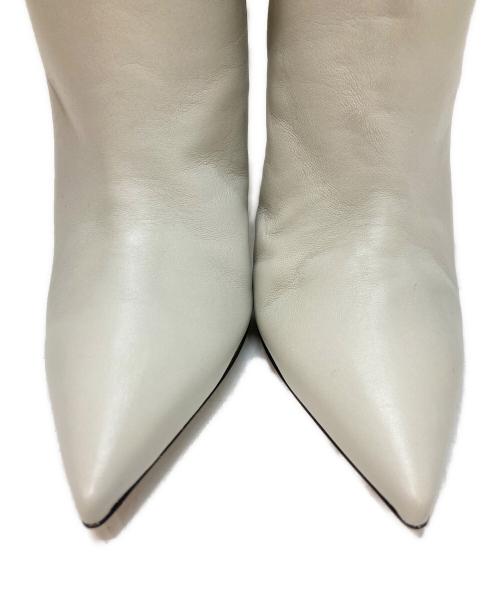 DSQUARED2（ディースクエアード）DSQUARED2 (ディースクエアード) シャーリングブーツ アイボリー サイズ:39の古着・服飾アイテム
