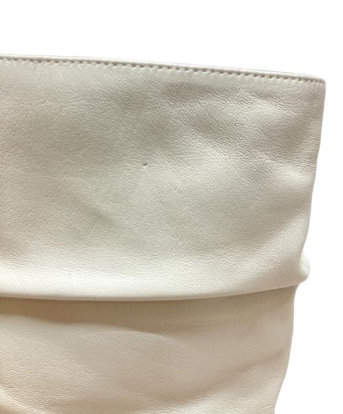 DSQUARED2（ディースクエアード）DSQUARED2 (ディースクエアード) シャーリングブーツ アイボリー サイズ:39の古着・服飾アイテム