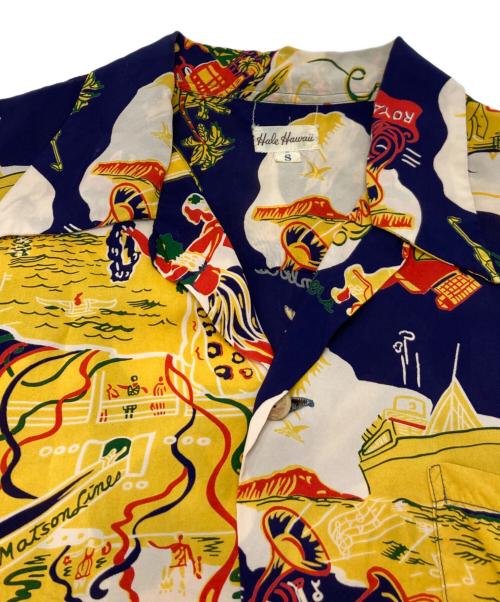 Sun Surf（サンサーフ）Sun Surf (サンサーフ) アロハシャツ ネイビー×イエロー サイズ:Sの古着・服飾アイテム