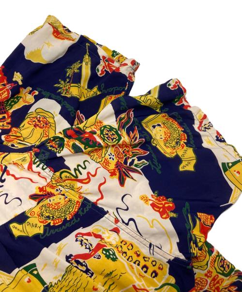 Sun Surf（サンサーフ）Sun Surf (サンサーフ) アロハシャツ ネイビー×イエロー サイズ:Sの古着・服飾アイテム