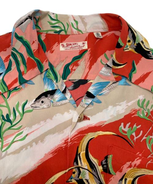 Sun Surf（サンサーフ）Sun Surf (サンサーフ) アロハシャツ レッド サイズ:Sの古着・服飾アイテム