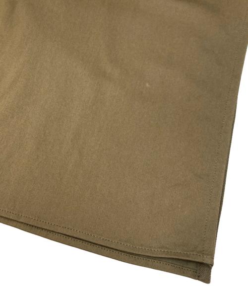 MACPHEE（マカフィー）MACPHEE (マカフィー) コットンナイロン バンドカラーシャツワンピース カーキ サイズ:36の古着・服飾アイテム