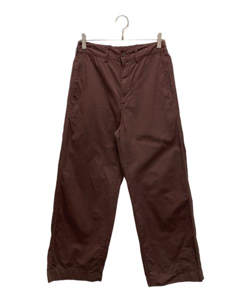 FRAMeWORK（フレームワーク）FRAMeWORK (フレームワーク) LIGHT CHINO クロップドパンツ ブラウン サイズ:40の古着・服飾アイテム