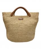 HELEN KAMINSKIヘレンカミンスキー）の古着「PAYTONラフィアトートバッグ」｜ベージュ