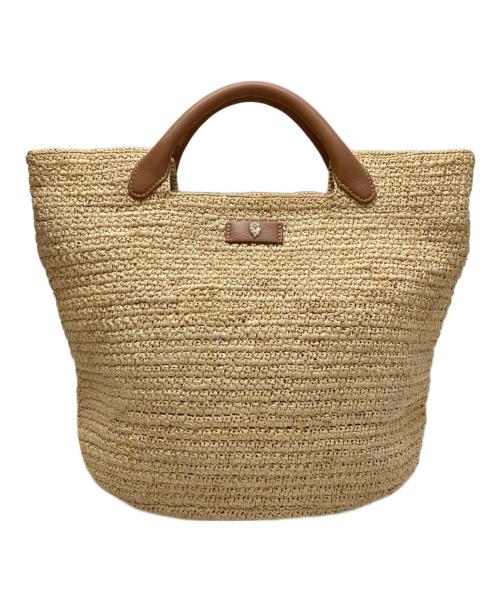 HELEN KAMINSKI（ヘレンカミンスキー）HELEN KAMINSKI (ヘレンカミンスキー) PAYTONラフィアトートバッグ ベージュの古着・服飾アイテム