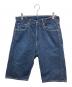 VISVIM（ビズビム）の古着「パイソンパッチデニムハーフパンツ」｜インディゴ