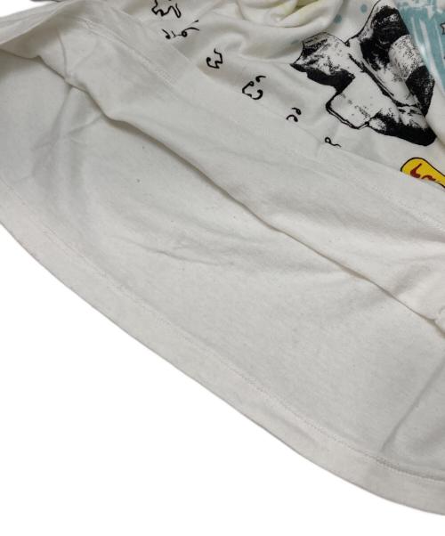 KAPITAL（キャピタル）KAPITAL (キャピタル) 20 天竺 プリントリンガーTシャツ ホワイト サイズ:3の古着・服飾アイテム