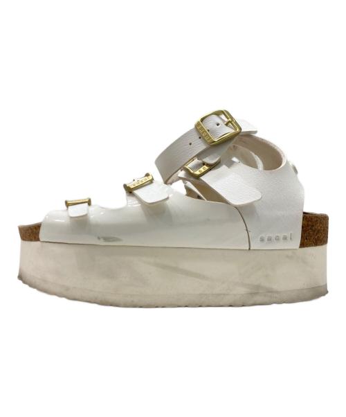 sacai（サカイ）sacai (サカイ) 厚底サンダル ホワイト サイズ:37の古着・服飾アイテム