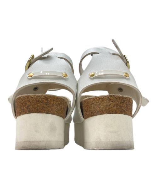 sacai（サカイ）sacai (サカイ) 厚底サンダル ホワイト サイズ:37の古着・服飾アイテム