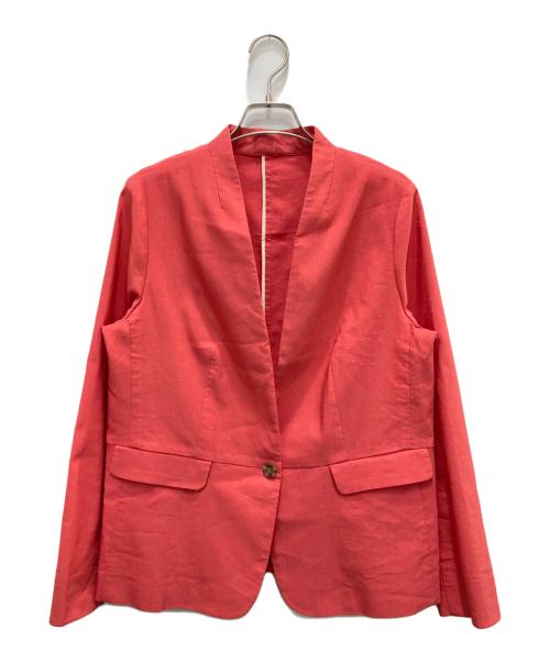 SCAPA（スキャパ）SCAPA (スキャパ) シアーローンジャケット レッド サイズ:42の古着・服飾アイテム