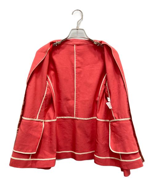 SCAPA（スキャパ）SCAPA (スキャパ) シアーローンジャケット レッド サイズ:42の古着・服飾アイテム