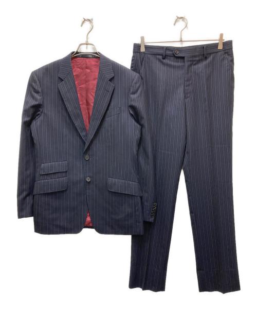 Paul Smith London（ポールスミスロンドン）Paul Smith London (ポールスミスロンドン) Ermenegildo Zegna (エルメネジルド・ゼニア) 2Bノッチドラペルセットアップスーツ ネイビー サイズ:Lの古着・服飾アイテム