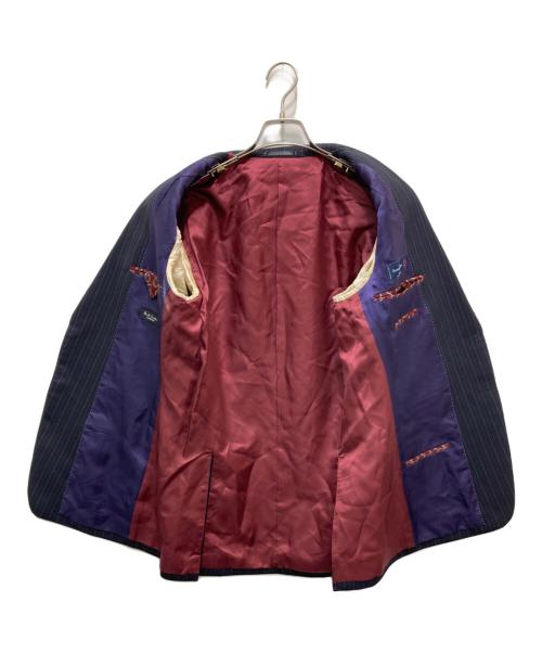 Paul Smith London（ポールスミスロンドン）Paul Smith London (ポールスミスロンドン) Ermenegildo Zegna (エルメネジルド・ゼニア) 2Bノッチドラペルセットアップスーツ ネイビー サイズ:Lの古着・服飾アイテム