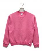 RUSSELL ATHLETICラッセルアスレチック）の古着「クルーネックスウェット」｜ピンク