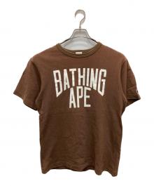 A BATHING APE（ア ベイシング エイプ）の古着「NYC LOGO TEE」｜ブラウン