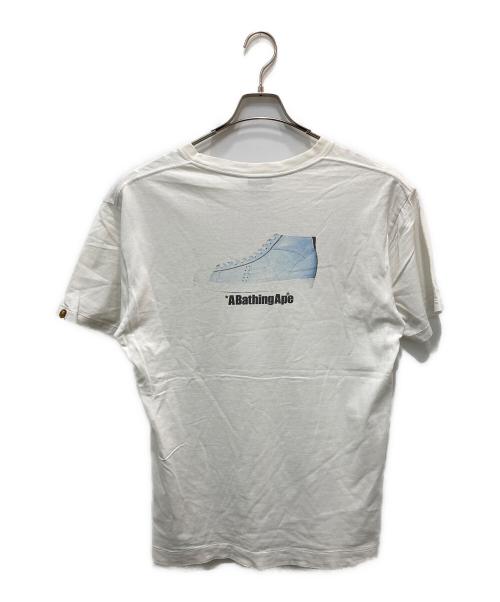 A BATHING APE（ア ベイシング エイプ）A BATHING APE (ア ベイシング エイプ) APE STA TEE ホワイト サイズ:Lの古着・服飾アイテム