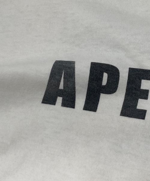 A BATHING APE（ア ベイシング エイプ）A BATHING APE (ア ベイシング エイプ) APE STA TEE ホワイト サイズ:Lの古着・服飾アイテム