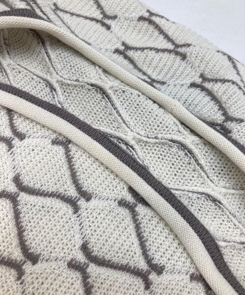 GIORGIO ARMANI（ジョルジョアルマーニ）GIORGIO ARMANI (ジョルジョアルマーニ) ジグザグ セーター ベージュ サイズ:50の古着・服飾アイテム