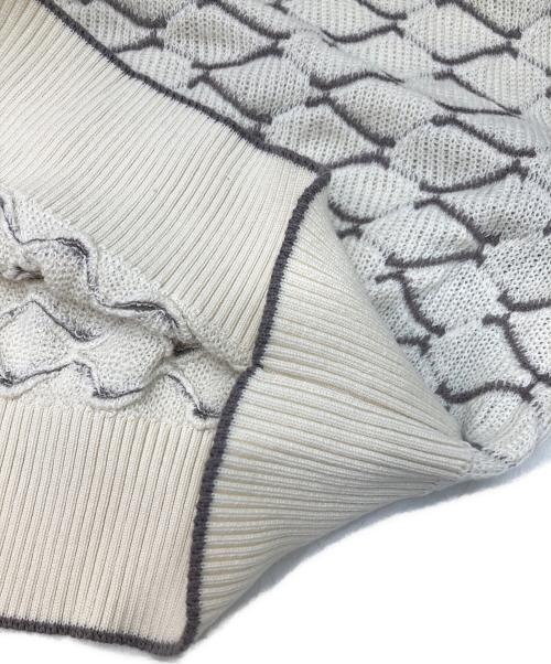 GIORGIO ARMANI（ジョルジョアルマーニ）GIORGIO ARMANI (ジョルジョアルマーニ) ジグザグ セーター ベージュ サイズ:50の古着・服飾アイテム