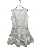 RED VALENTINOレッドヴァレンティノ）の古着「ノースリーブワンピース」｜ホワイト