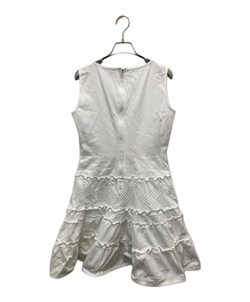 RED VALENTINO（レッドヴァレンティノ）RED VALENTINO (レッドヴァレンティノ) ノースリーブワンピース ホワイト サイズ:44の古着・服飾アイテム
