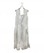 KENZOケンゾー）の古着「Pleated midi dress」｜ホワイト