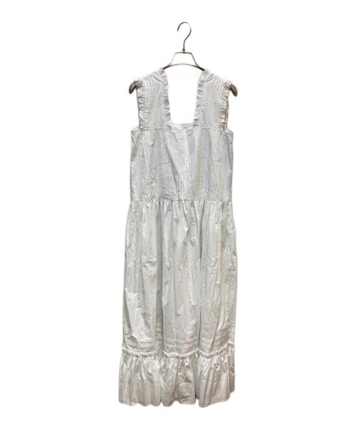 KENZO（ケンゾー）KENZO (ケンゾー) Pleated midi dress ホワイト サイズ:38の古着・服飾アイテム