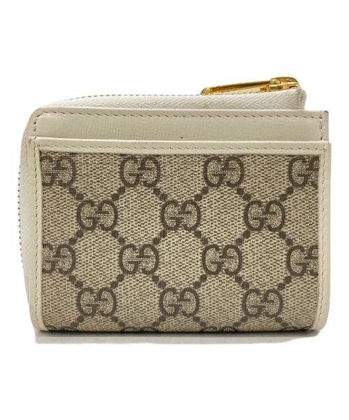 GUCCI（グッチ）GUCCI (グッチ) コンパクトウォレット アイボリー×ベージュの古着・服飾アイテム