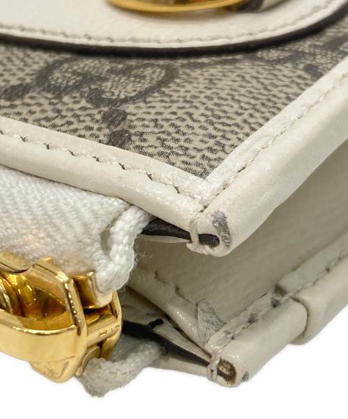 GUCCI（グッチ）GUCCI (グッチ) コンパクトウォレット アイボリー×ベージュの古着・服飾アイテム