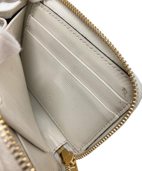 GUCCI（グッチ）GUCCI (グッチ) コンパクトウォレット アイボリー×ベージュの古着・服飾アイテム