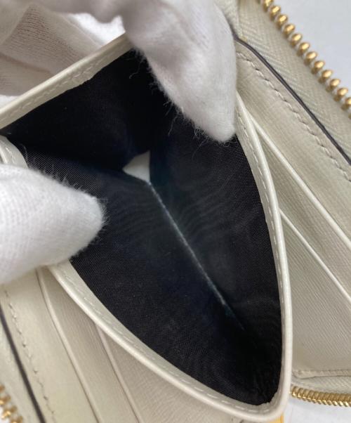 GUCCI（グッチ）GUCCI (グッチ) コンパクトウォレット アイボリー×ベージュの古着・服飾アイテム