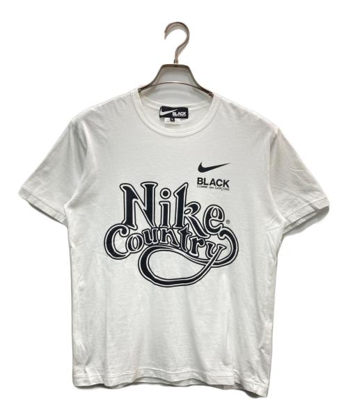 BLACK COMME des GARCONS（ブラックコムデギャルソン）BLACK COMME des GARCONS (ブラックコムデギャルソン) NIKE (ナイキ) Tシャツ ホワイト サイズ:Lの古着・服飾アイテム