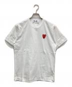 PLAY COMME des GARCONSプレイコムデギャルソン）の古着「Tシャツ」｜ホワイト