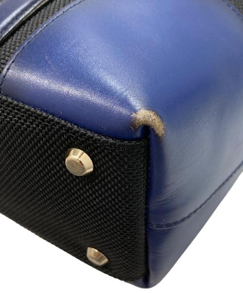 FOWLER（ファーラー）FOWLER (ファーラー) トートバッグ ブラック×ネイビーの古着・服飾アイテム