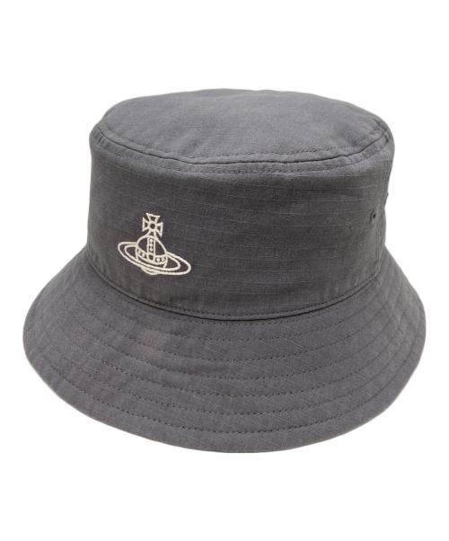 Vivienne Westwood（ヴィヴィアンウエストウッド）Vivienne Westwood (ヴィヴィアンウエストウッド) バケットハット グレー サイズ:SIZE M-Sの古着・服飾アイテム
