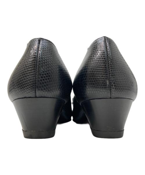 Salvatore Ferragamo（サルヴァトーレ フェラガモ）Salvatore Ferragamo (サルヴァトーレ フェラガモ) ヴァラリボンパンプス ブラック サイズ:6 1/2の古着・服飾アイテム