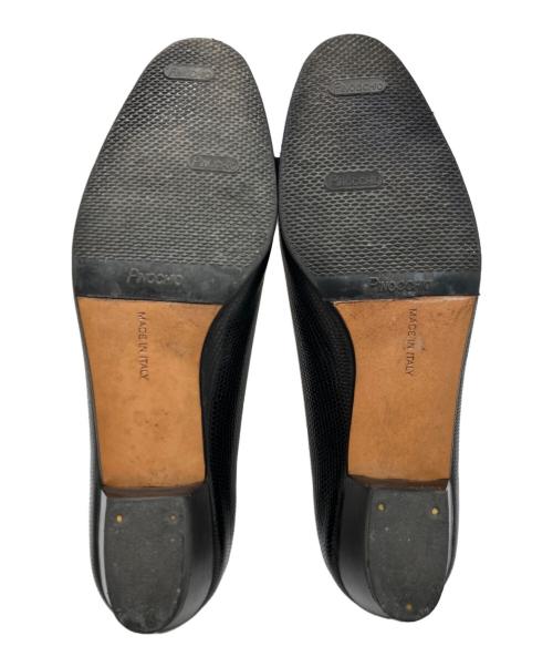 Salvatore Ferragamo（サルヴァトーレ フェラガモ）Salvatore Ferragamo (サルヴァトーレ フェラガモ) ヴァラリボンパンプス ブラック サイズ:6 1/2の古着・服飾アイテム