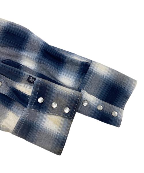 Rockmount Ranch Wear（ロックマウントランチウェア）Rockmount Ranch Wear (ロックマウントランチウェア) オンブレウエスタンシャツ ブルー サイズ:32の古着・服飾アイテム