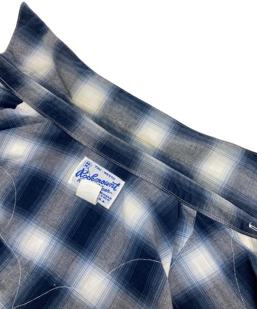 Rockmount Ranch Wear（ロックマウントランチウェア）Rockmount Ranch Wear (ロックマウントランチウェア) オンブレウエスタンシャツ ブルー サイズ:32の古着・服飾アイテム