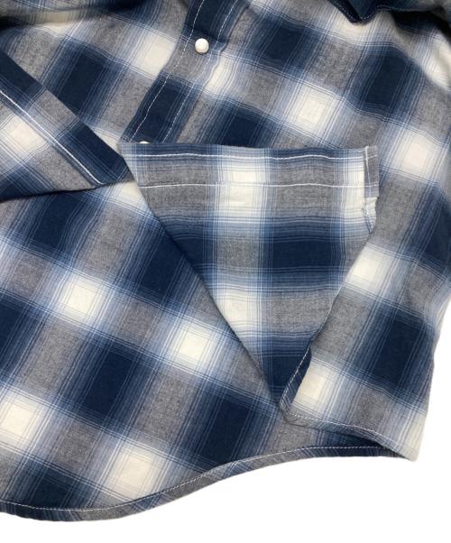 Rockmount Ranch Wear（ロックマウントランチウェア）Rockmount Ranch Wear (ロックマウントランチウェア) オンブレウエスタンシャツ ブルー サイズ:32の古着・服飾アイテム